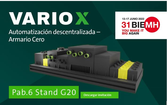 MURRELEKTRONIK presentó en BIEMH Vario-X, la primera plataforma de automatización del mundo que elimina el armario de control 